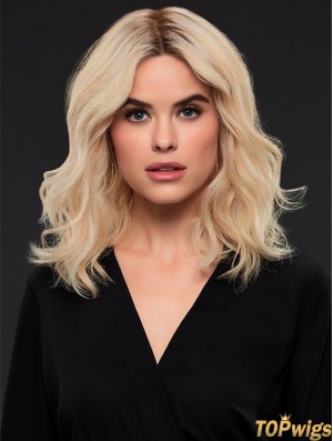 Layered 14 inch Shoulder Length Wavy Style Medium Wigs