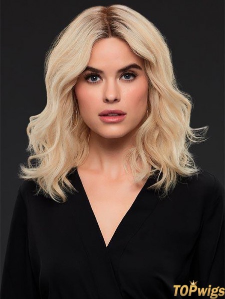 Layered 14 inch Shoulder Length Wavy Style Medium Wigs