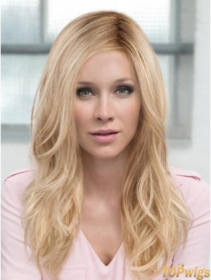 Layered Blonde Wavy 18 inch Long Synthetic Hair Wig