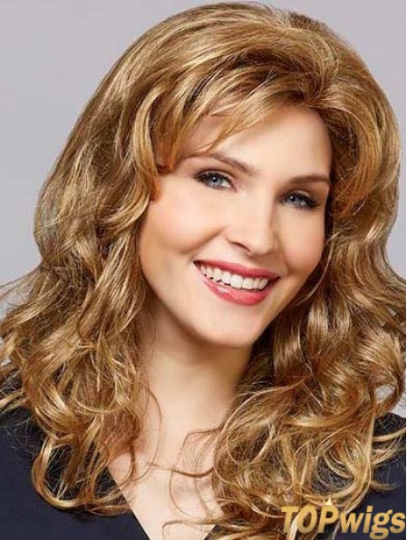 Layered Capless 16 inch Wavy Blonde Long Wigs