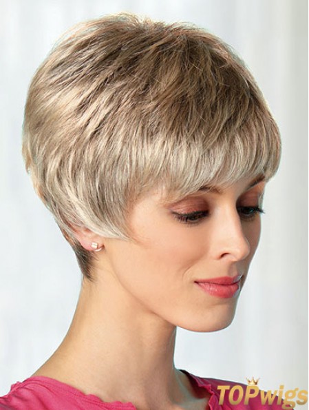 Boycuts Blonde 8 inch Best Short Wigs