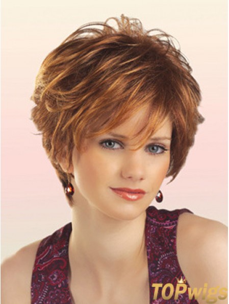 Cheap Synthetic Wigs With Capless Short Length Layered Cut