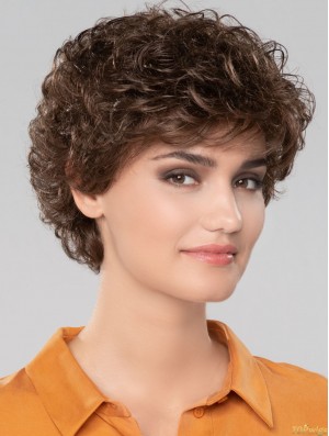 Curly Brown Short Gorgeous Classic Wigs