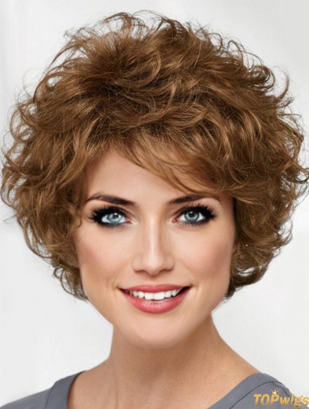 Curly Brown Short 8 inch Designed Classic Wigs