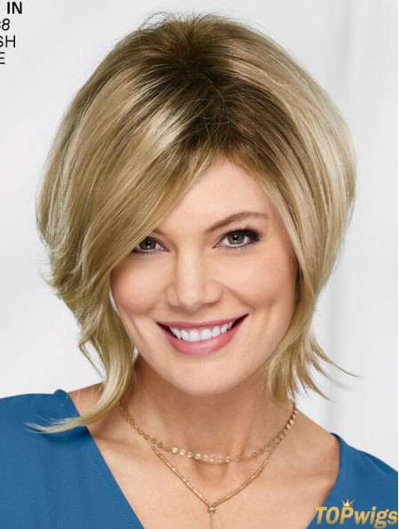 10 inch Chin Length Blonde Straight Bob Wigs