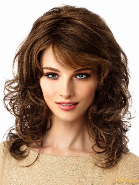 Long Wavy Brown 14 inch Lace Wigs