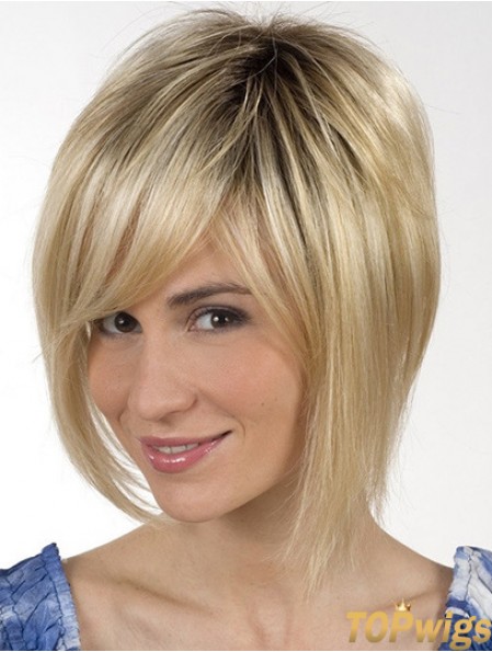 Chin Length Blonde Great 8 inch Straight Bob Wigs