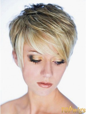 Best Synthetic Wig Boycuts Cropped Length Blonde Color