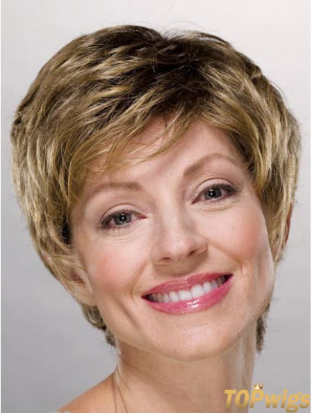 Ladies Wigs Cheap Synthetic With Capless Boycuts Short Length