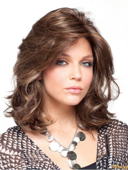 Curly Gorgeous Shoulder Synthetic Wigs UK