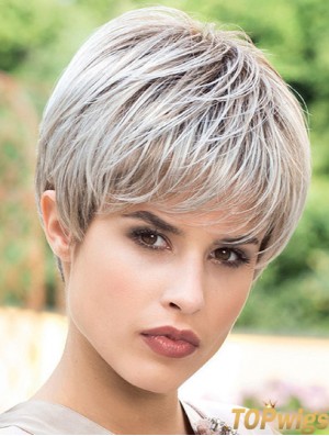 Fashion 6 inch Straight Boycuts Short Wigs