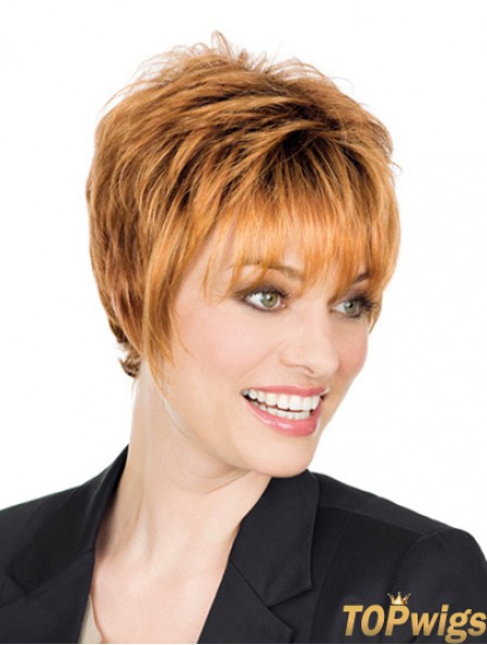 Straight Blonde Good Short Classic Wigs