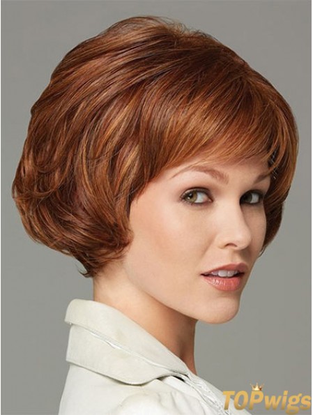 Wavy Auburn New Short Classic Wigs