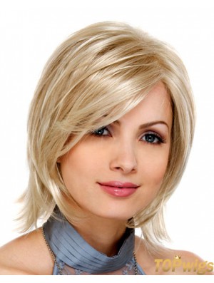 Blonde Synthetic Lace Front Wigs Bobs Hair Cuts Chin Length