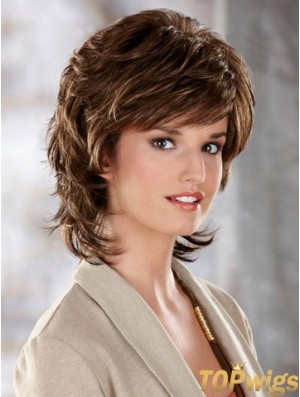 Wavy Brown Best Chin Length Classic Wigs