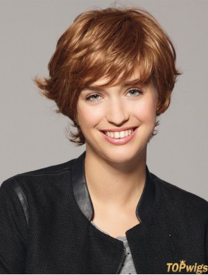 Great 6 inch Wavy Blonde Layered Short Wigs