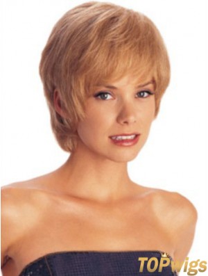 Short Layered Straight Auburn Amazing Synthetic Wigs