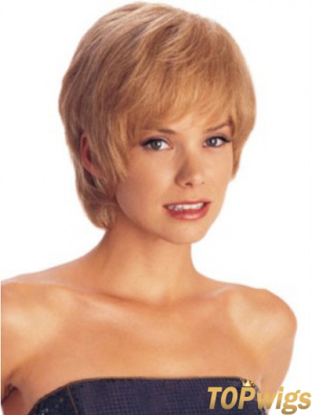 Short Layered Straight Auburn Amazing Synthetic Wigs