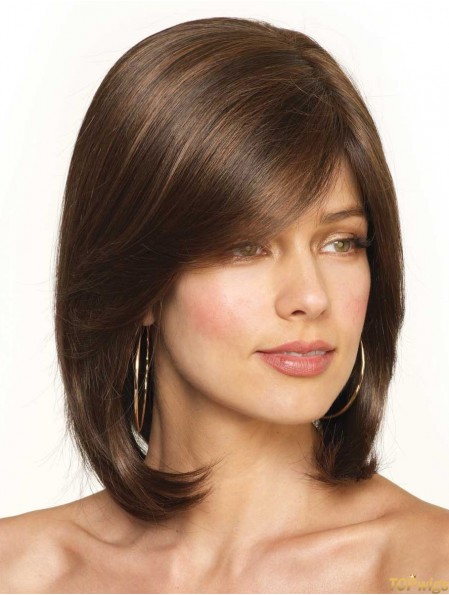 Shoulder Straight Auburn Synthetic Wigs UK