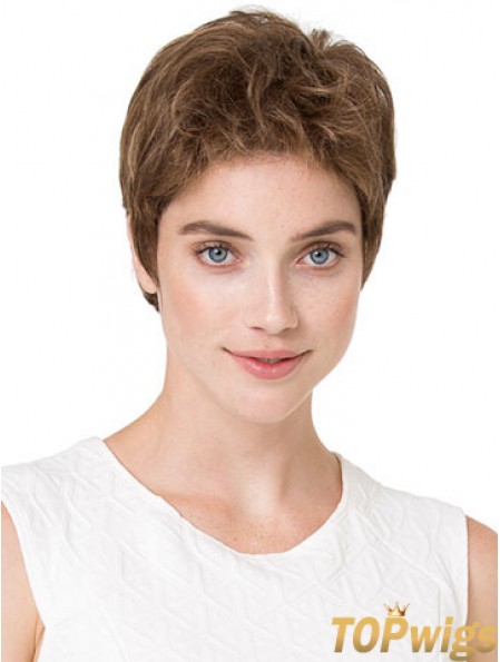 Cheapest 6 inch Wavy Blonde Boycuts Short Wigs