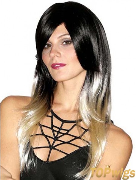 Straight Style 20 inch Ombre/2 Tone With Bangs Long Wigs