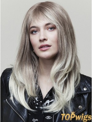 Wavy Beautiful 16 inch Ombre/2 Tone With Bangs Long Wigs