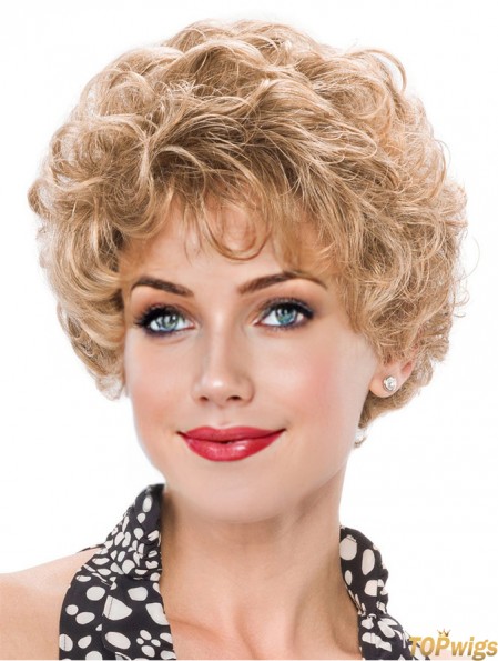 8 inch Capless Curly Short Classic Ladies Wig