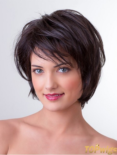 Straight Medium Synthetic Women Wigs UK 