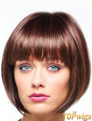 Bob Synthetic Wigs Chin Length Lace Front Online