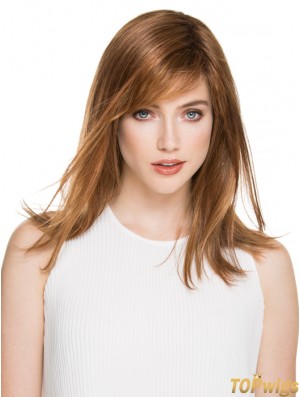 Great Brown Straight Layered Monofilament Long Wigs