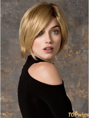 Bobs Chin Length Blonde Straight Cheapest Petite Wigs