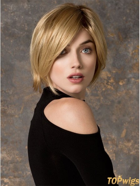 Bobs Chin Length Blonde Straight Cheapest Petite Wigs