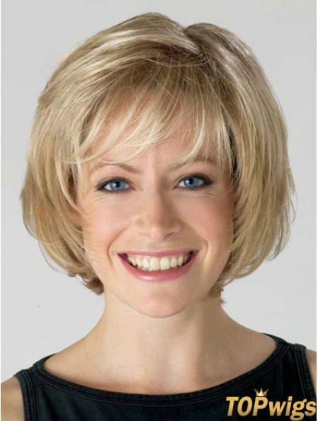 Lace Front Short Straight Blonde Fabulous Bob Wigs