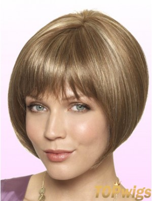 Lace Front Short Straight Blonde Style Bob Wigs