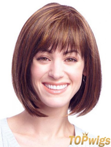 Lace Front Chin Length Straight Auburn Amazing Bob Wigs