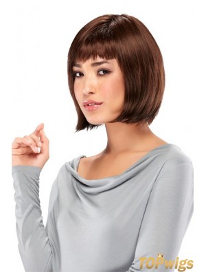 Lace Front Chin Length Straight Auburn New Bob Wigs