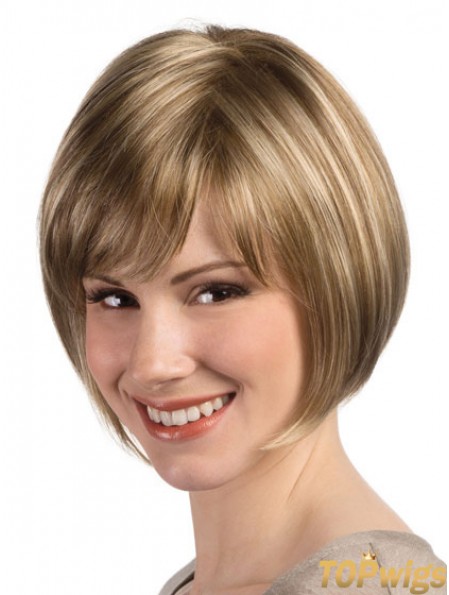 Bob Hairstyle Wig With Monofilament Capless Straight Style