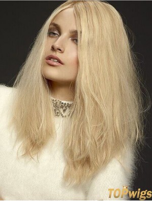 Wavy Layered Lace Front Cheap 18 inch Blonde Long Wigs