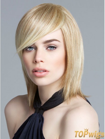 Lace Front Chin Length Straight Blonde New Bob Wigs