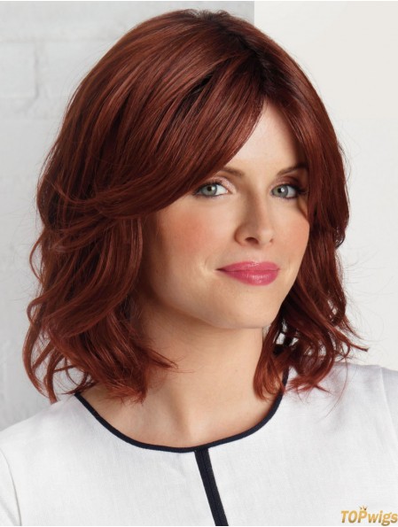 Auburn 10 inch Fabulous Shoulder Length Wavy Layered Lace Wigs