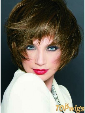 Short Straight Monofilament Blonde Cheapest Bob Wigs