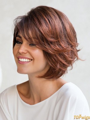 8 inch Short Capless Red Women's Bob Wigs