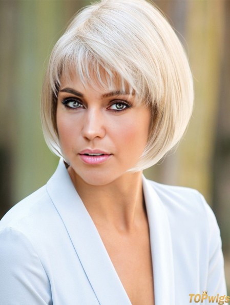 Short Blonde Best Synthetic Wigs 10 inch