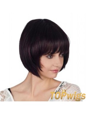 Straight Chin Length Auburn 10 inch Capless Cheap Bob Wigs