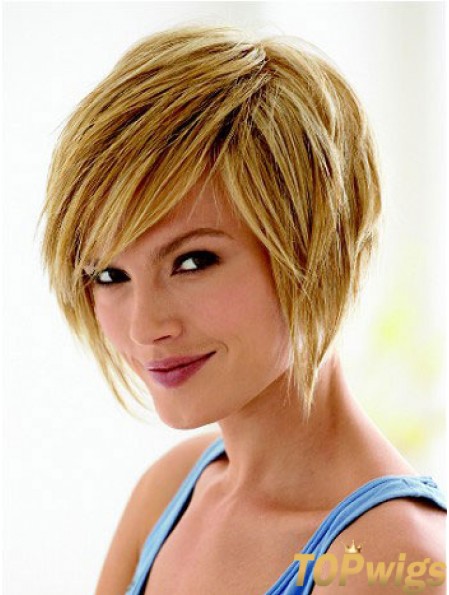 Short Hair Styles Bob With Capless Synthetic Straight Style Bobs