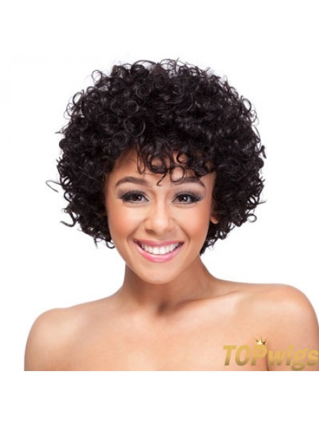 19 inch Classic Capless Synthetic Curly Wigs For African American Women