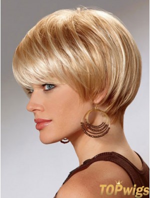 Short Bob Wigs For Women With Capless Straight Style Short Length