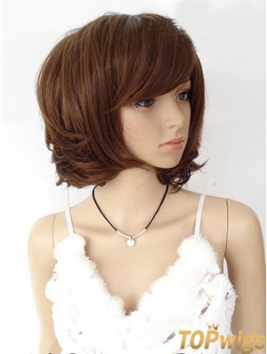 Bobs Straight Auburn Capless Designed Short Wigs