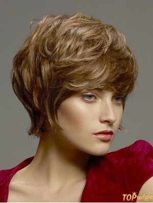 8 inch Fabulous Wavy Boycuts Blonde Short Wigs