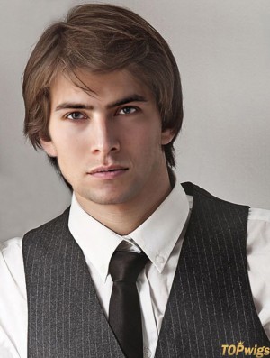 Short Blonde Straight Capless With Bangs Buy Wig Online For Men